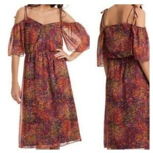 Trina Turk Motion Cold Shoulder Dress Large